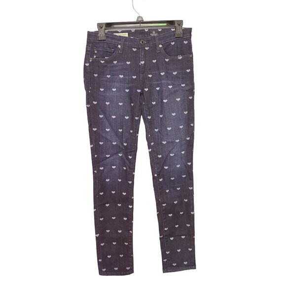 Adriano Goldschmeid Stevie Ankle Slim Straight Leg Jeans Hearts Women’s 27R - Picture 1 of 9